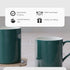 Solid Teal Coffee Mug - Set of 4